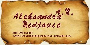 Aleksandra Međović vizit kartica